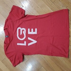 LOVE Cyclebar fitted cotton/poly tee